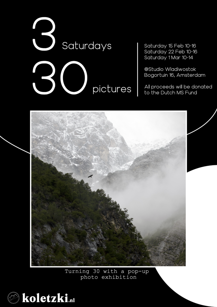 Poster for photo exhibition 3x30